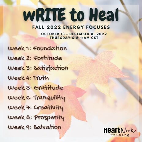 writing course, self-help, healing, mindset